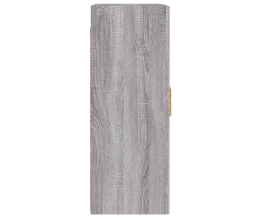 Armarios de pared 2 uds madera de ingeniería gris Sonoma