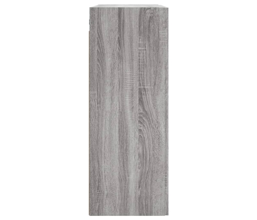 Armarios de pared 2 uds madera de ingeniería gris Sonoma