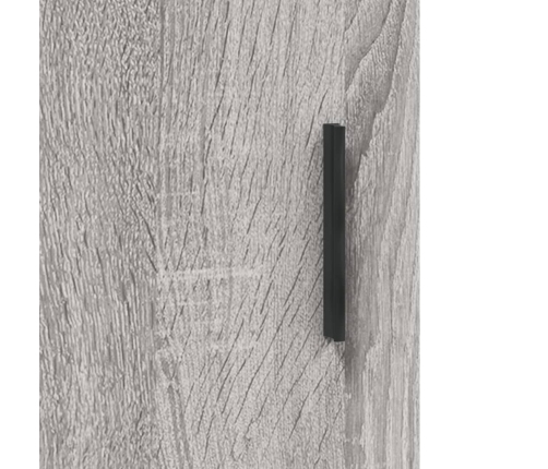 Armarios de pared 2 uds madera de ingeniería gris Sonoma