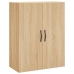 Aparador alto madera contrachapada color roble 69,5x34x180 cm