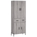 Aparador alto madera contrachapada gris sonoma 69,5x34x180 cm