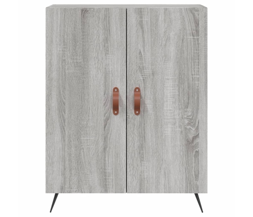 Aparador alto madera contrachapada gris sonoma 69,5x34x180 cm