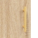 Aparador alto madera contrachapada color roble 69,5x34x180 cm