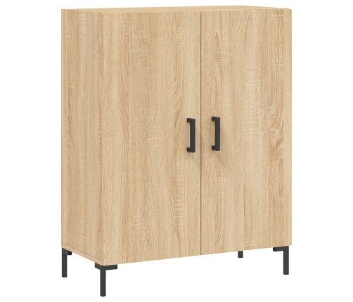 Aparador alto madera contrachapada color roble 69,5x34x180 cm