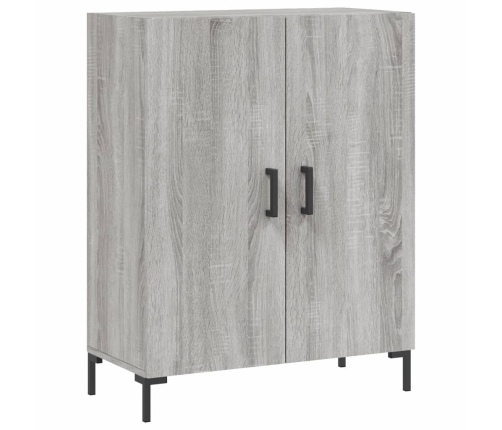 Aparador alto madera contrachapada gris sonoma 69,5x34x180 cm