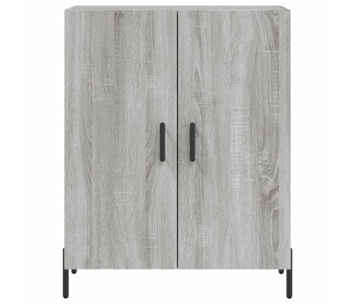 Aparador alto madera contrachapada gris sonoma 69,5x34x180 cm