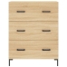 Aparador alto madera contrachapada color roble 69,5x34x180 cm