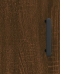 Aparador alto madera contrachapada marrón roble 69,5x34x180 cm