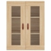 Aparador alto madera contrachapada color roble 69,5x34x180 cm