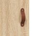 Aparador alto madera contrachapada color roble 69,5x34x180 cm