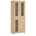 Aparador alto madera contrachapada color roble 69,5x34x180 cm