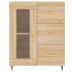 Aparador alto madera contrachapada color roble 69,5x34x180 cm