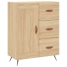 Aparador alto madera contrachapada color roble 69,5x34x180 cm