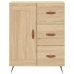 Aparador alto madera contrachapada color roble 69,5x34x180 cm