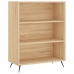 Aparador alto madera contrachapada color roble 69,5x34x180 cm