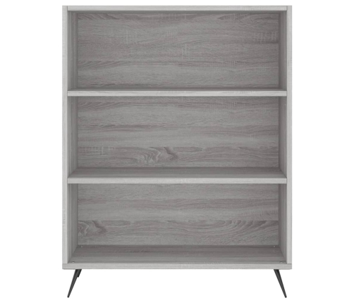 Aparador alto madera contrachapada gris sonoma 69,5x34x180 cm