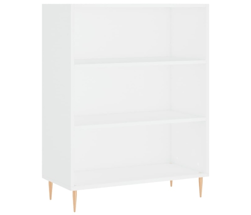 Aparador alto madera contrachapada blanco 69,5x34x180 cm