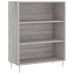 Aparador alto madera contrachapada gris sonoma 69,5x34x180 cm