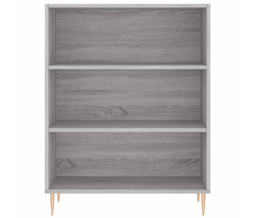 Aparador alto madera contrachapada gris sonoma 69,5x34x180 cm