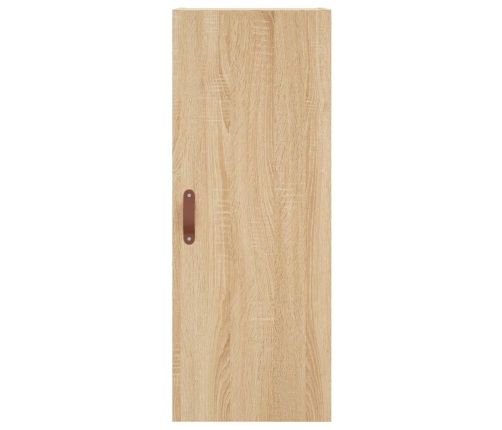 Aparador de madera contrachapada roble Sonoma 34,5x34x180 cm