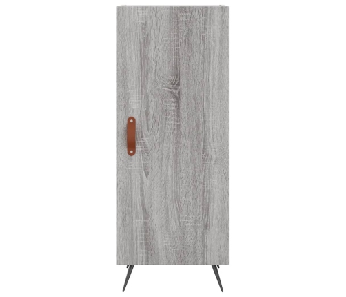 Aparador alto madera contrachapada gris Sonoma 34,5x34x180 cm