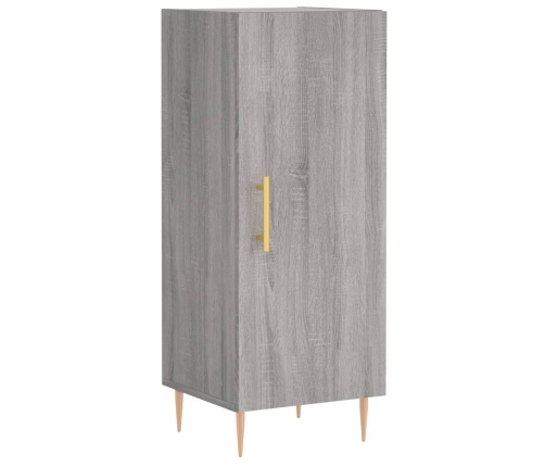 Aparador alto madera contrachapada gris Sonoma 34,5x34x180 cm