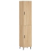 Aparador de madera contrachapada roble Sonoma 34,5x34x180 cm