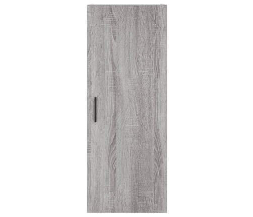 Aparador alto madera contrachapada gris Sonoma 34,5x34x180 cm