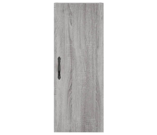 Aparador alto madera contrachapada gris Sonoma 34,5x34x180 cm