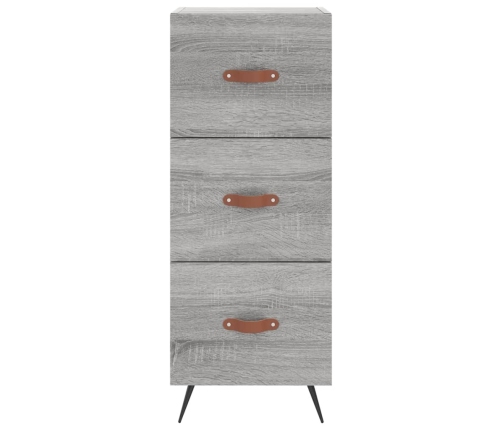 Aparador alto madera contrachapada gris Sonoma 34,5x34x180 cm