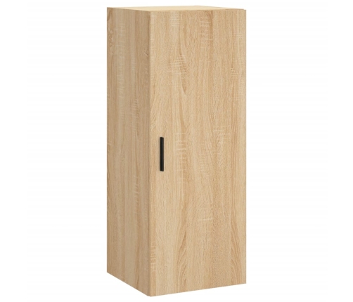 Aparador de madera contrachapada roble Sonoma 34,5x34x180 cm