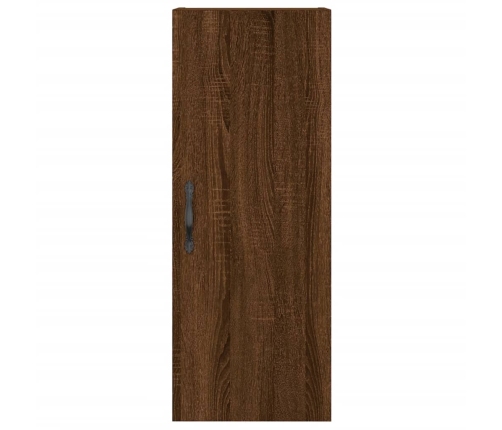 Aparador alto madera contrachapada roble marrón 34,5x34x180 cm