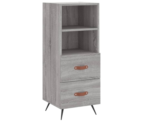 Aparador alto madera contrachapada gris Sonoma 34,5x34x180 cm