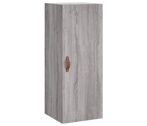 Aparador alto madera contrachapada gris Sonoma 34,5x34x180 cm