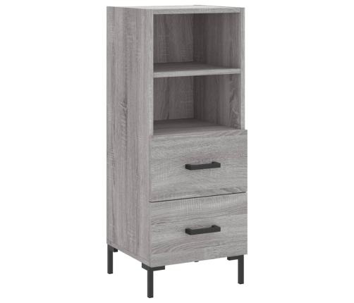 Aparador alto madera contrachapada gris Sonoma 34,5x34x180 cm