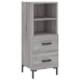 Aparador alto madera contrachapada gris Sonoma 34,5x34x180 cm