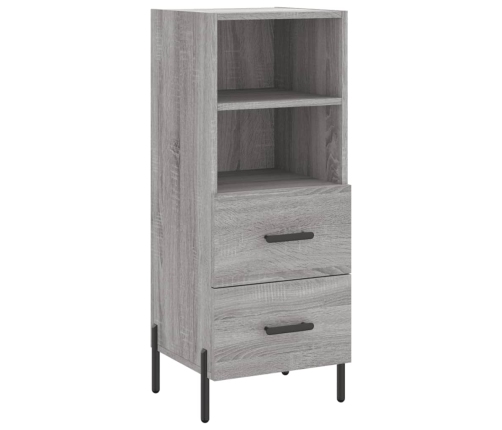 Aparador alto madera contrachapada gris Sonoma 34,5x34x180 cm