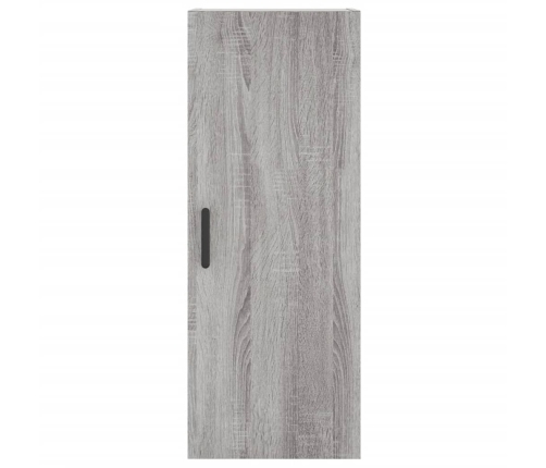 Aparador alto madera contrachapada gris Sonoma 34,5x34x180 cm