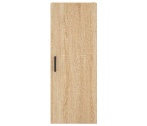 Aparador de madera contrachapada roble Sonoma 34,5x34x180 cm