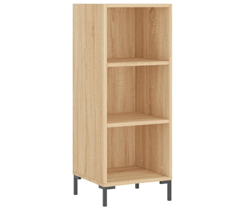 Aparador de madera contrachapada roble Sonoma 34,5x34x180 cm