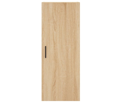 Aparador de madera contrachapada roble Sonoma 34,5x34x180 cm