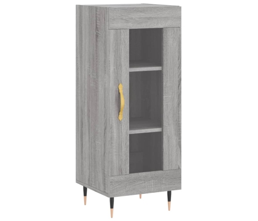 Aparador alto madera contrachapada gris Sonoma 34,5x34x180 cm