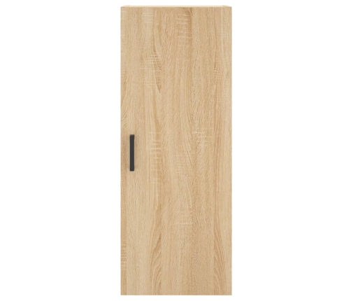 Aparador de madera contrachapada roble Sonoma 34,5x34x180 cm