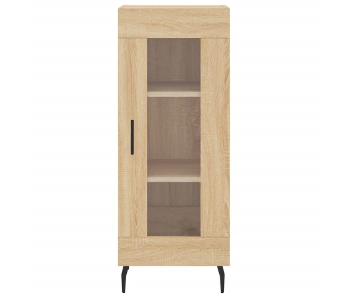 Aparador de madera contrachapada roble Sonoma 34,5x34x180 cm