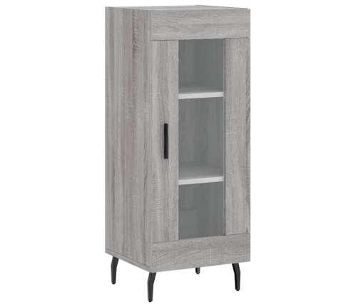 Aparador alto madera contrachapada gris Sonoma 34,5x34x180 cm