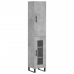 Aparador de madera contrachapada gris hormigón 34,5x34x180 cm