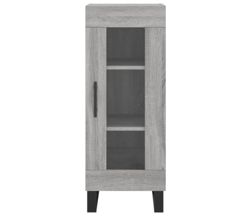 Aparador alto madera contrachapada gris Sonoma 34,5x34x180 cm