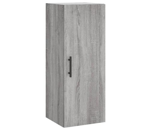 Aparador alto madera contrachapada gris Sonoma 34,5x34x180 cm