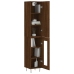Aparador alto madera contrachapada roble marrón 34,5x34x180 cm