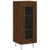 Aparador alto madera contrachapada roble marrón 34,5x34x180 cm